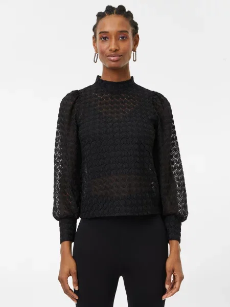JDY Bluză AVERY' negru
