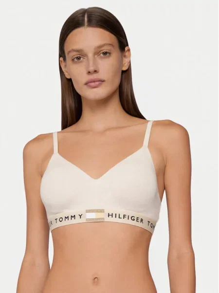 Tommy Hilfiger Trikotni nedrček bež