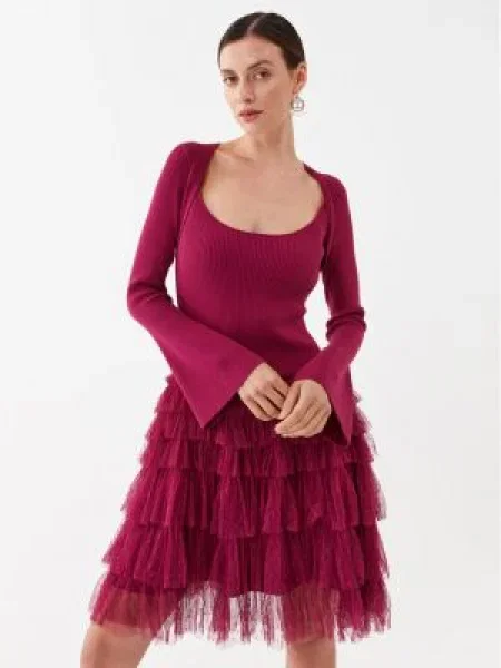 TWINSET Rochie cocktail Vișiniu