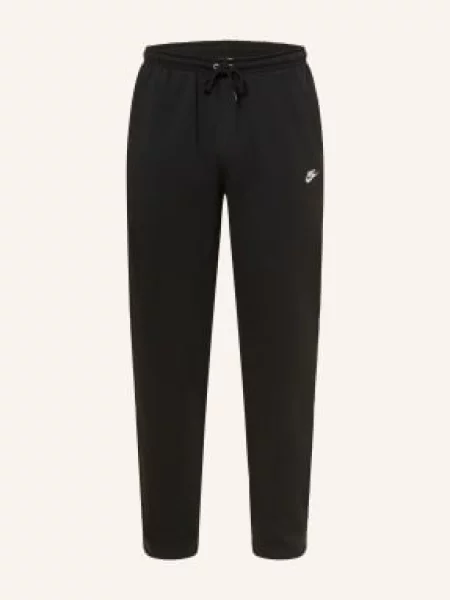 Kalhoty Nike Club Open-Hem black/black/white bílé