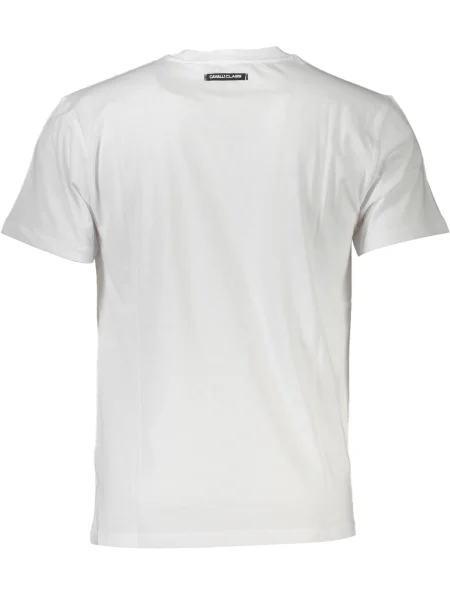 Tricou Cavalli Class scurt alb