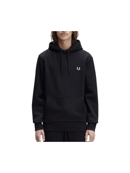 Mikina s kapucňou Fred Perry s kapucňou čierna