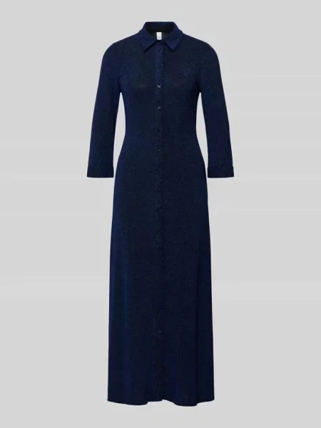 Sukienka koszulowa z rękawem o dł. model JOHANNA' Y.a.s granatowa