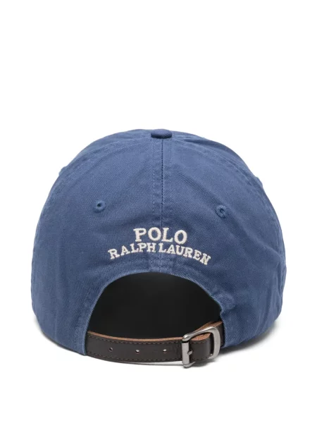 Șapcă Polo Ralph Lauren în carouri lungă maro