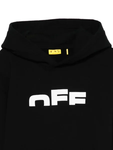 Hanorac cu glugă copii Off-white alb