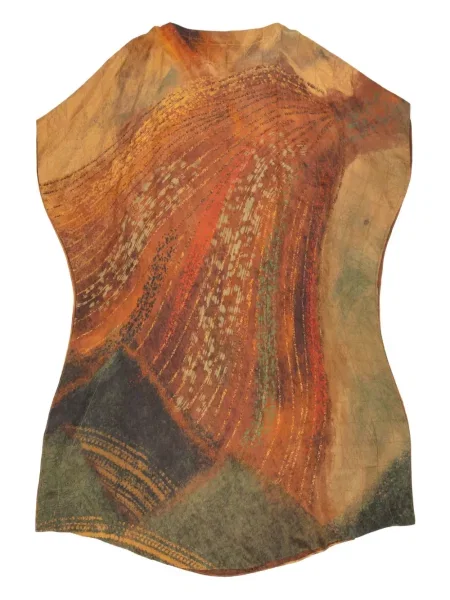 Rochie mini Yangkehan cu imagine de costum portocaliu