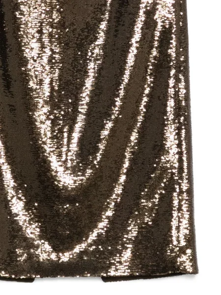 Fustă midi Roland Mouret până la genunchi maro
