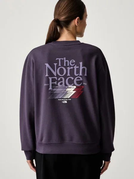 The North Face hanorac oversized pentru femei cu Retro violet