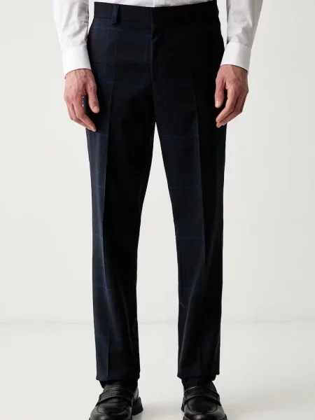 HUGO pantaloni slim fit pentru bărbați din lână