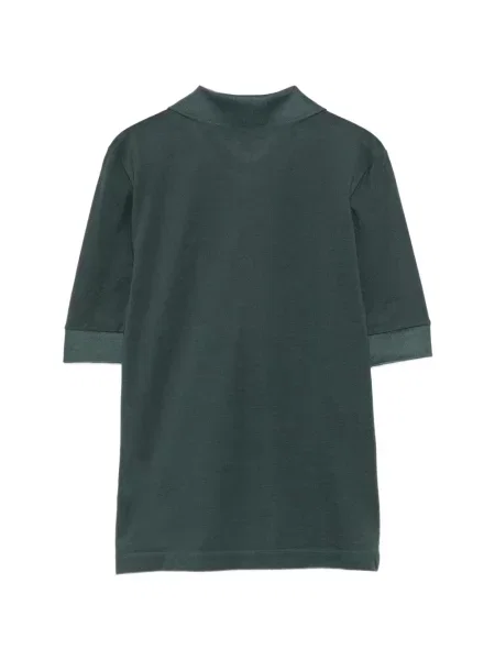 Tricou polo Lacoste cu autograf verde