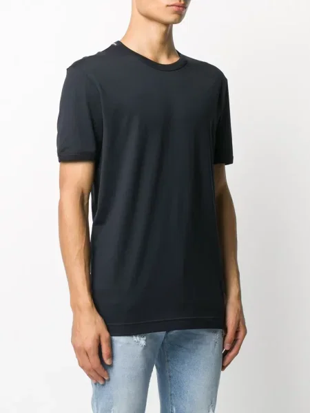 Tričko Dolce & Gabbana s kulatým výstřihem modré