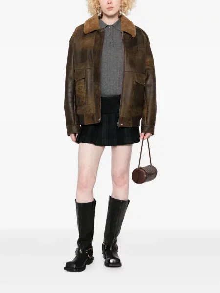 Fusta mini Miu Miu verde