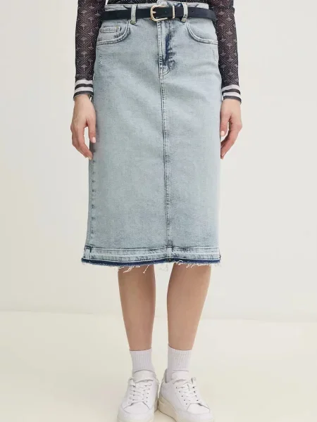 Joop! fustă din denim midi creion albastru