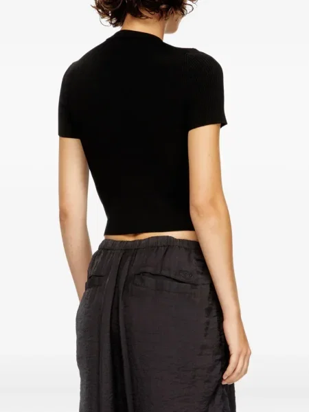 Tricou Diesel cu decolteu rotund negru