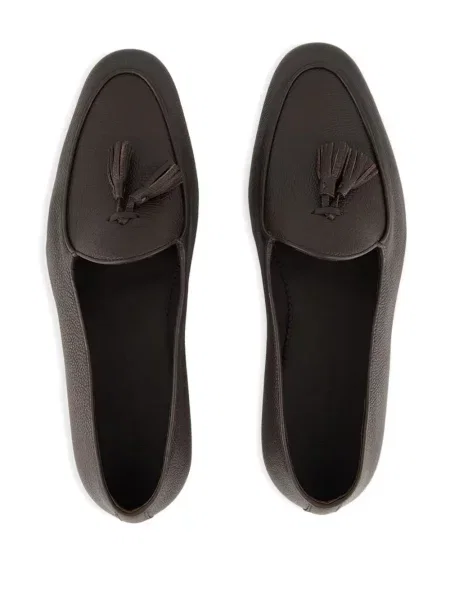 Pantofi loafer Manolo Blahnik din piele maro