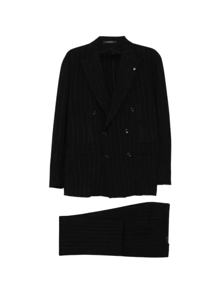 Dungat subțire costum Tagliatore cu două rânduri de nasturi de costum negru