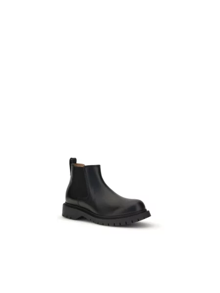 Sztyblety Givenchy sznurowane skórzane czarne