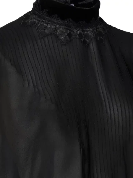Rochie maxi Fendi din dantelă negru