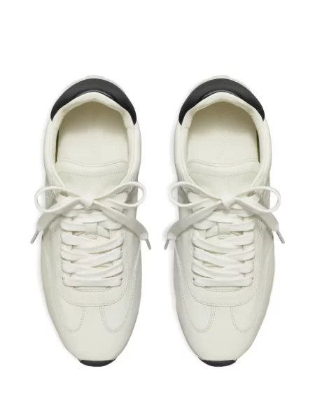 Sneakerși Tory Burch din piele alb