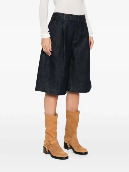 Pantaloni scurți Frame plisate albastru