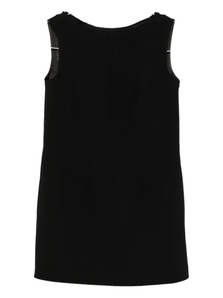 Rochie mini Prada fără mâneci de costum negru