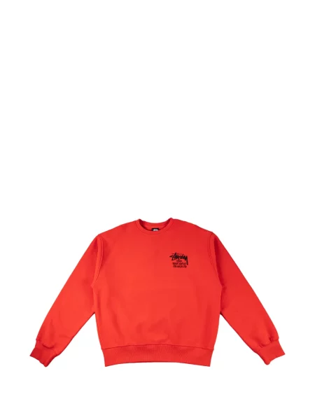 Pulover Stüssy streetstyle roșu