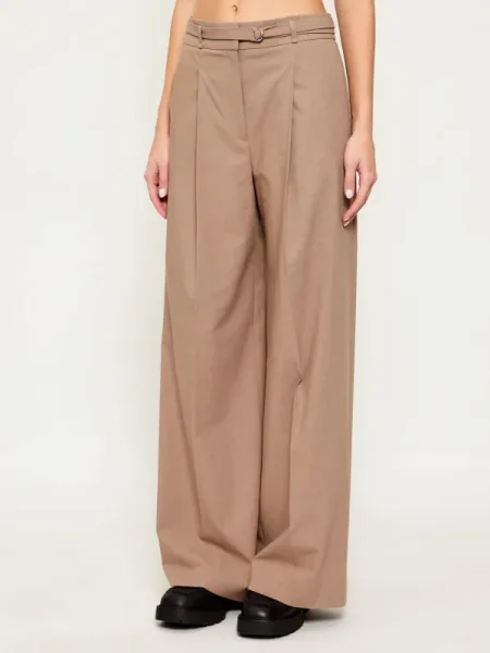 HUGO Pantaloni Hawelsa | Relaxed fit bej