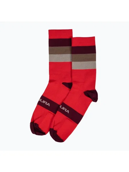 Șosete de ciclism pentru bărbați Endura Bandwidth pomegranate