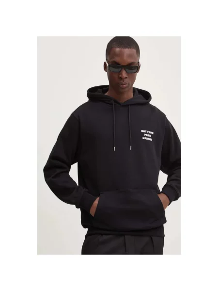 Bluza z kapturem Drole De Monsieur z kapturem z nadrukiem czarna