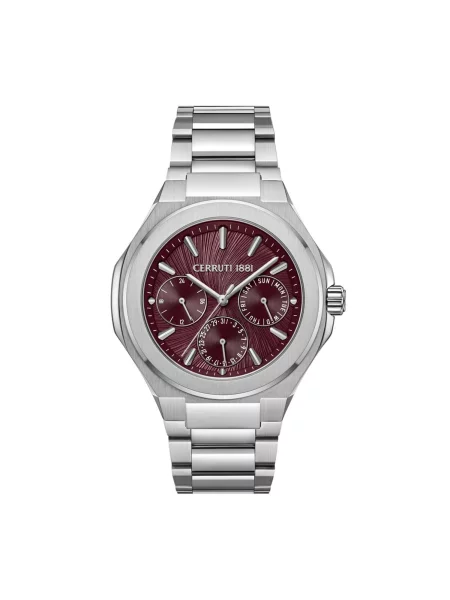 CERRUTI Analogové hodinky Function watch Lucardo Slim stříbrná