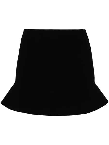 Cu peplum fustă Kimhēkim tricotate negru