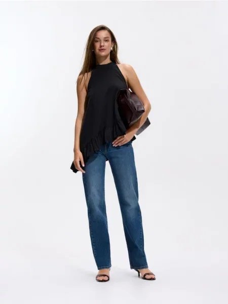 Reserved Blugi straight fit albastru