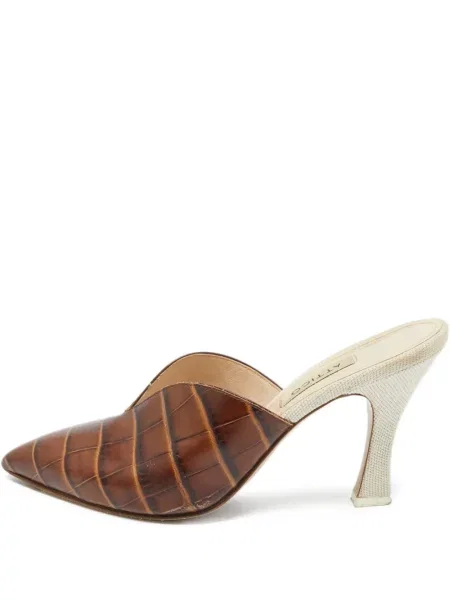 Papuci tip mules The Attico maro