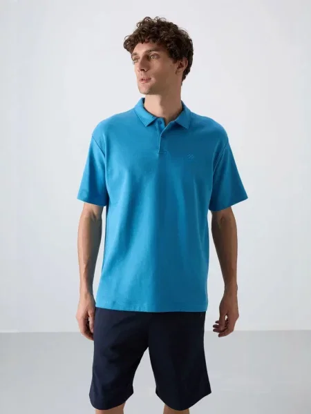 Tommy Life Majica nebeško modra