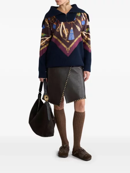 Pulover Etro de lână albastru