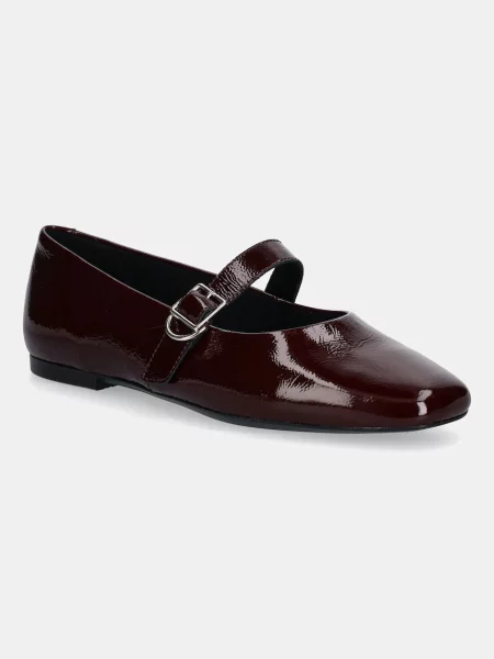 Vagabond Shoemakers balerini de piele JOLIN bordo roșu
