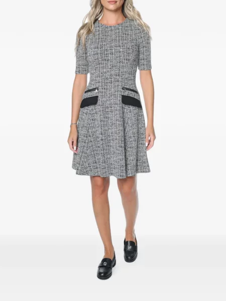 Rochie mini Dkny din tweed negru