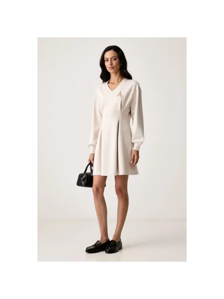 Sukienka mini Armani Exchange beżowa