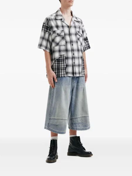 Pantaloni scurți din denim Five Cm albastru