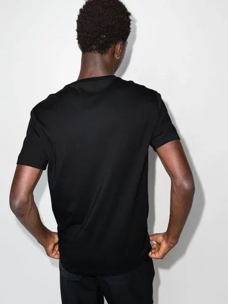 Polotričko Polo Ralph Lauren s výšivkou s kulatým výstřihem černé