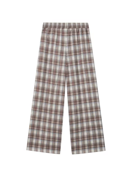 Pantaloni B+ab în carouri maro