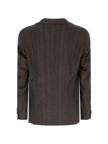 Sacou Corneliani cu model herringbone maro