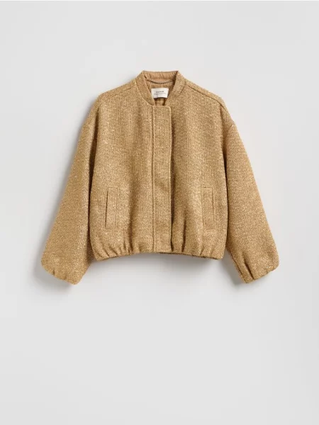 Reserved Kurtka bomberka złoty