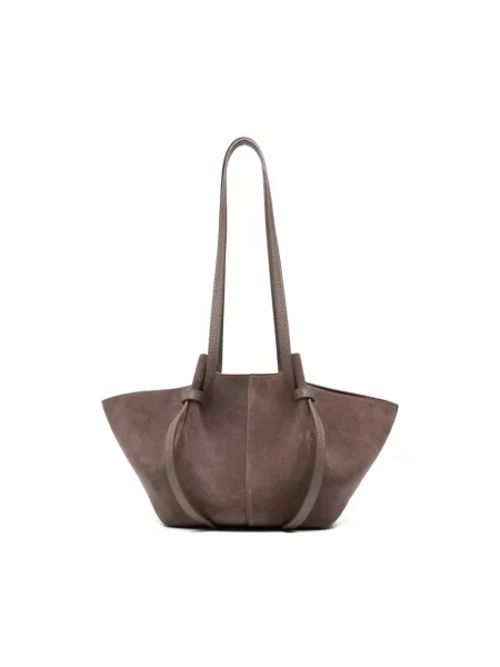 Torebka skórzana Yuzefi skórzana brązowa