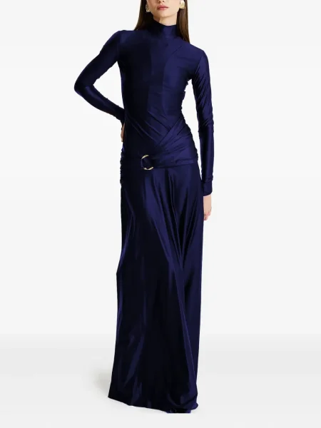Rochie maxi Moos Studio de costum albastru