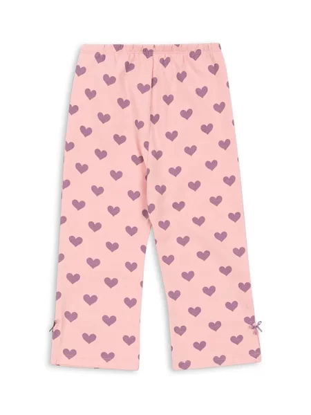 Konges Sløjd Nohavice DREY SLIT PANTS GOTS ružová