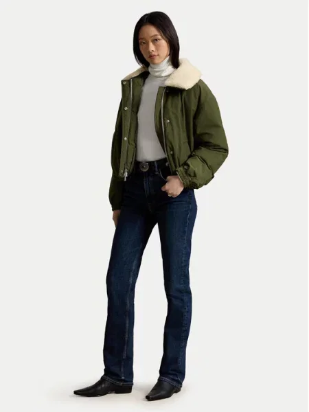 Vatovaná bunda Polo Ralph Lauren zelená