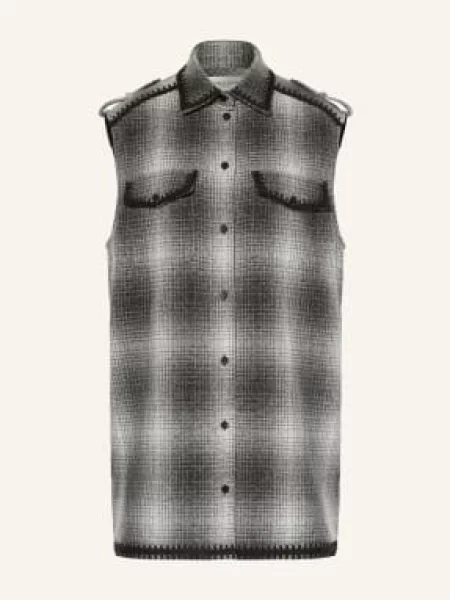 Golden Goose Sukienka Koszulowa Journey grau biała