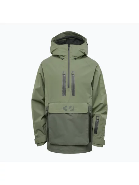 Мъжко яке за сноуборд ThirtyTwo Light Anorak military зелено