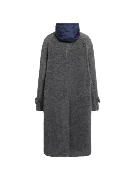 Palton Miu Miu din fleece gri